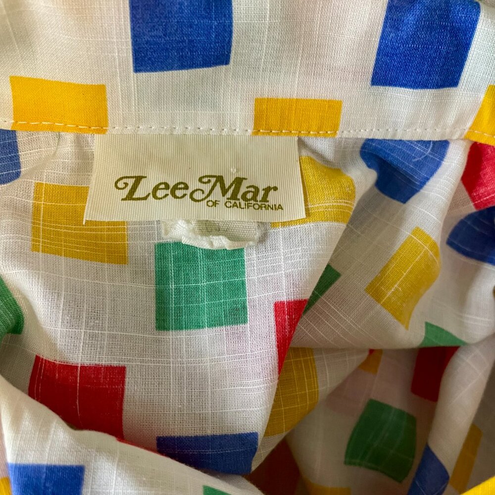 Vintage Lee Mar geometric style blouse - Picture 5 of 6